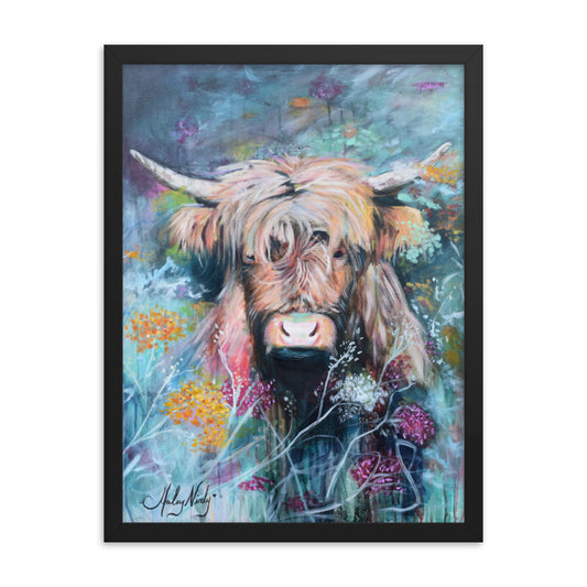 Breathtaking painting of a highland cow