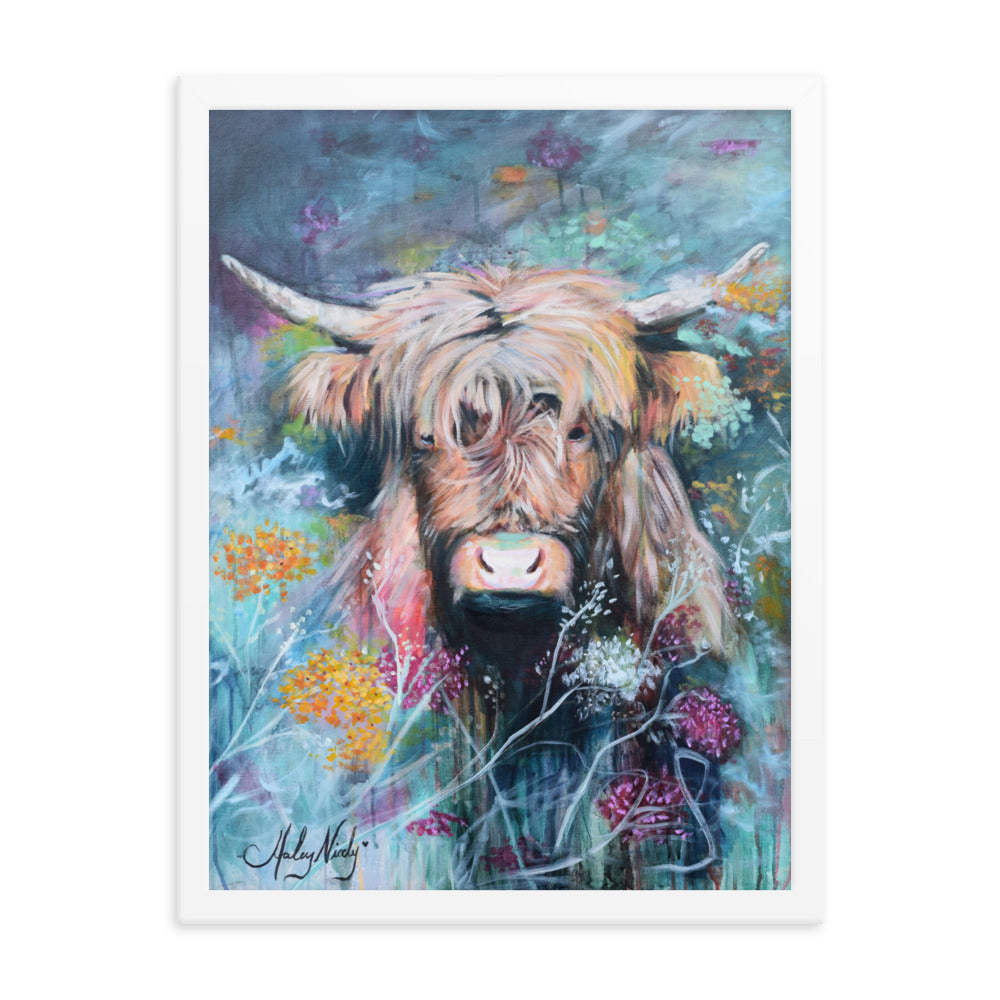 Breathtaking painting of a highland cow